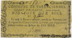 10 Sols FRANCE régionalisme et divers Valenciennes 1792 Kc.59.115 TB+