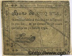 5 Sols FRANCE régionalisme et divers Rouen 1792 Kc.76.158 TB