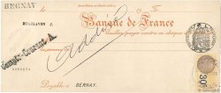 Francs FRANCE regionalism and miscellaneous Bernay 1933 DOC.Chèque