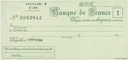 Francs FRANCE regionalism and miscellaneous Louviers 1943 DOC.Chèque