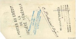1925 Francs FRANCE regionalism and miscellaneous Paris 1924 DOC.Chèque VF
