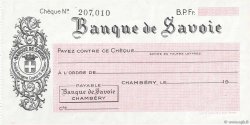Francs FRANCE régionalisme et divers Chambéry 1943 DOC.Chèque SPL