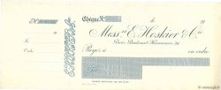 Francs Non émis FRANCE régionalisme et divers Paris 1900 DOC.Chèque SPL