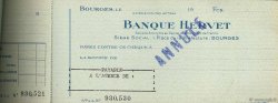 Francs Annulé FRANCE régionalisme et divers Bourges 1943 DOC.Chèque SUP