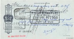 11905 Francs FRANCE régionalisme et divers Saint-Mihiel 1946 DOC.Chèque TTB