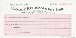 Francs FRANCE régionalisme et divers Compiègne 1943 DOC.Chèque