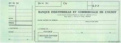 Francs FRANCE régionalisme et divers Chateau-Gontier 1949 DOC.Chèque SPL