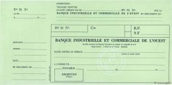 Francs FRANCE regionalismo y varios Argentan 1960 DOC.Chèque