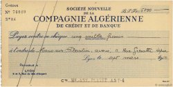 5000 Francs FRANCE régionalisme et divers Lyon 1950 DOC.Chèque