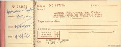 Francs FRANCE regionalismo e varie Arles 1967 DOC.Chèque BB