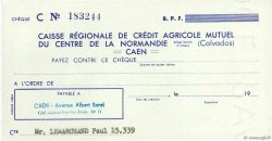 Francs FRANCE régionalisme et divers Caen 1943 DOC.Chèque SPL