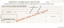 Francs Spécimen FRANCE régionalisme et divers Caen 1979 DOC.Chèque SPL