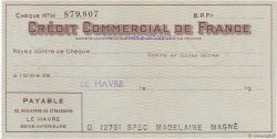 Francs FRANCE régionalisme et divers Le Havre 1943 DOC.Chèque SPL