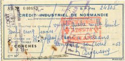 24805 Francs FRANCE régionalisme et divers Conches 1953 DOC.Chèque TTB
