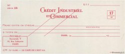 Francs FRANCE régionalisme et divers Paris 1953 DOC.Chèque NEUF