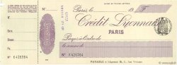 Francs FRANCE regionalismo e varie Paris 1924 DOC.Chèque