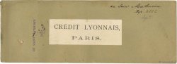 Francs FRANCE regionalismo y varios Paris 1907 DOC.Chèque
