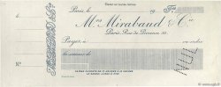 Francs Non émis FRANCE régionalisme et divers Paris 1907 DOC.Chèque