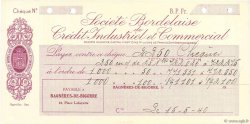 Francs FRANCE régionalisme et divers Bagnères-De-Bigorre 1940 DOC.Chèque