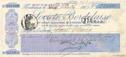 220000 Francs FRANCE regionalismo y varios Bordeaux 1913 DOC.Chèque