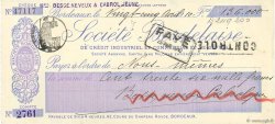 136000 Francs FRANCE régionalisme et divers Bordeaux 1910 DOC.Chèque SUP