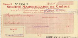 Francs FRANCE regionalismo y varios Casablanca 1943 DOC.Chèque