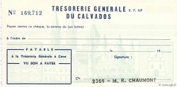 Francs FRANCE régionalisme et divers Caen 1960 DOC.Chèque SPL