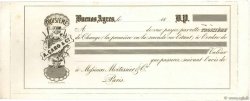 (B.P.) Épreuve FRANCE régionalisme et divers Buenos Ayres 1850 DOC.Chèque TTB