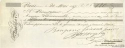 120 Francs FRANCE regionalism and miscellaneous Paris 1847 DOC.Chèque XF