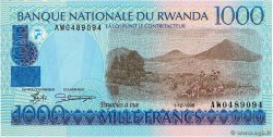1000 Francs RUANDA  1998 P.27b FDC