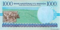 1000 Francs RUANDA  1998 P.27b FDC