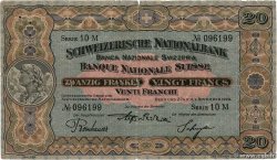 20 Francs SUISSE 1928 P.33f