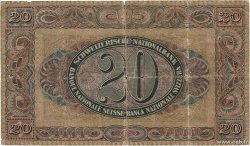 20 Francs SUISSE 1928 P.33f B+