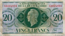20 Francs SAINT PIERRE ET MIQUELON  1943 P.12 TTB