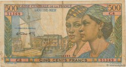 500 Francs Pointe à Pitre AFRIQUE ÉQUATORIALE FRANÇAISE  1946 P.25 TB
