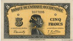 5 Francs AFRIQUE OCCIDENTALE FRANÇAISE (1895-1958)  1942 P.28a SPL+