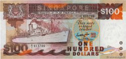 100 Dollars SINGAPORE  1985 P.23a VF