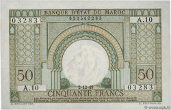 50 Francs MOROCCO  1949 P.44 AU