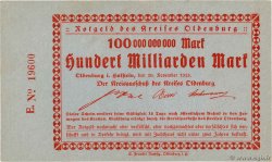 100 Milliards Mark ALLEMAGNE Oldenburg 1923 