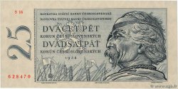 25 Korun TCHÉCOSLOVAQUIE 1958 P.087a NEUF
