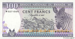 100 Francs RWANDA 1989 P.19a NEUF