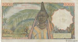 1000 Francs FRENCH WEST AFRICA 1948 P.42 F+