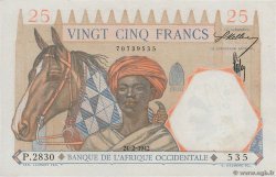25 Francs FRENCH WEST AFRICA 1942 P.27