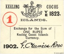 1 Rupee ÎLES KEELING COCOS 1902 PS.126 SUP+