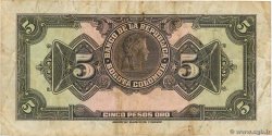 5 Pesos Oro COLOMBIE 1950 P.386e TB