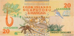 20 Dollars ÎLES COOK 1992 P.09a NEUF