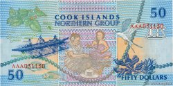 50 Dollars ÎLES COOK 1992 P.10a NEUF