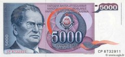 5000 Dinara YOUGOSLAVIE 1985 P.093a NEUF