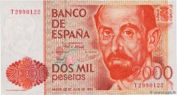 2000 Pesetas SPAGNA 1980 P.159 SPL