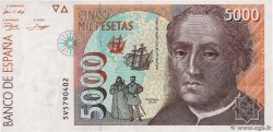 5000 Pesetas ESPAÑA 1992 P.165 EBC+